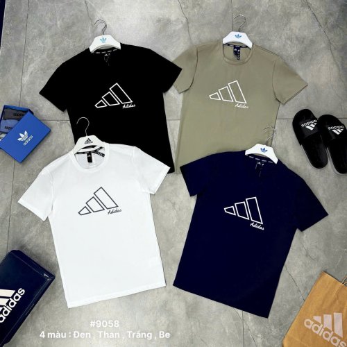 Áo Thể Thao Adidas Cổ Tròn Xanh Than 9058