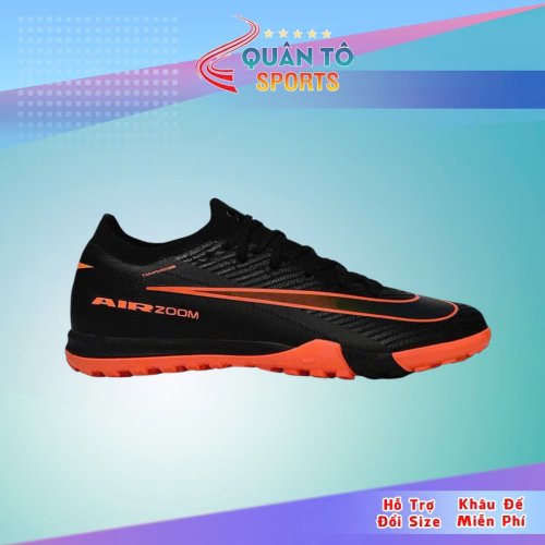 Giày Bóng Đá Nike Mercurial Vapor 16 Elite Đen Đế Đỏ Cam Cổ Lửng TF