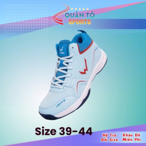 Giày bóng chuyền Wika Netic xanh ngọc.