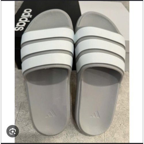 DÉP ADIDAS 3 SỌC SS MỚI-XÁM GHI