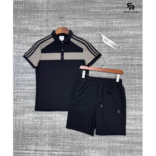 BỘ RUN MAX 3 SỌC TAY GHI ĐEN