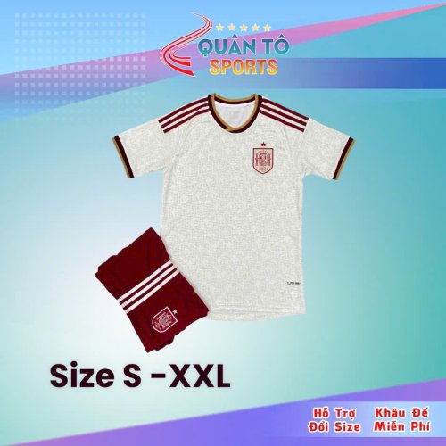 QUẦN ÁO BÓNG ĐÁ TÂY BAN NHA SÂN KHÁCH SS2026-TRẮNG