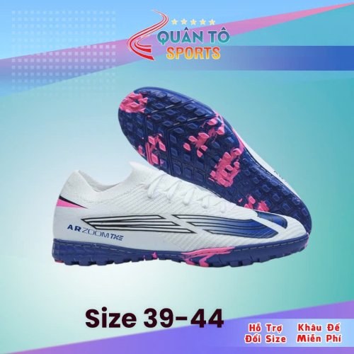 Giày Bóng Đá VN Mercurial Vapor 16 Elite Trắng Đế Tím Hồng TRE EM