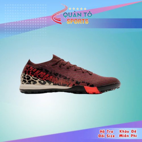 Giày Bóng Đá Trẻ Em Nike Mercurial Vapor 16 Elite United Safari Đỏ Vạch Xám Cổ Lửng TF.