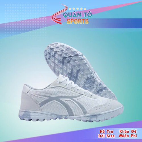 Giày Bóng Đá Bata Ráp Đế Vapor Trắng Xám TF.