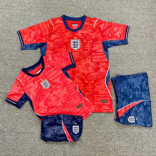 Bộ Bóng Đá Trẻ Em Đội Tuyển Anh Đỏ Sân Khách WC2026