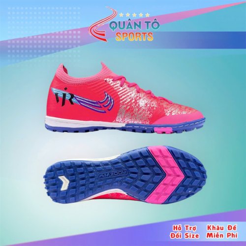 Giày Bóng Đá Mercurial Vapor 16 Elite Việt Nam Vải Dệt TF - Hồng Vini