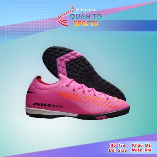 Giày Bóng Đá Mercurial Vapor 16 Elite Việt Nam Vải Dệt TF - Hồng Tím Cam