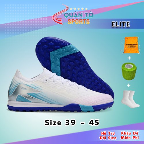 Giày Bóng Đá Mercurial Vapor 16 Elite Đế Đệm TF Trắng Hologram