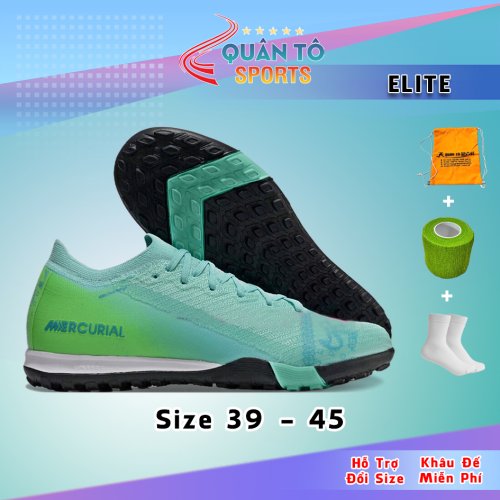 Giày Bóng Đá Trẻ Em Nike Mercurial Vapor 16 Elite SE Cosmic Speed Xanh Ngọc Cổ Lửng TF