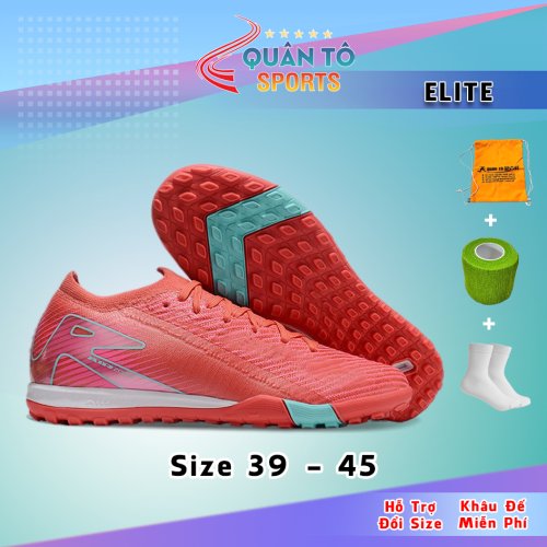 Giày Bóng Đá Mercurial Vapor 16 Elite V1 Đế Đệm TF Đỏ Vạch Xanh