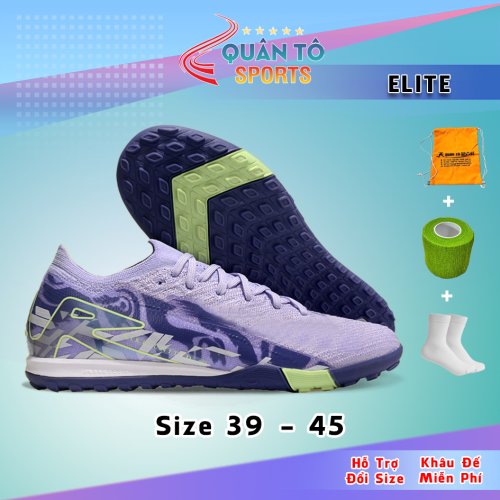 Giày Bóng Đá Mercurial Vapor 16 Elite V1 Đế Đệm TF Tím KHoai Môn Vạch Xanh
