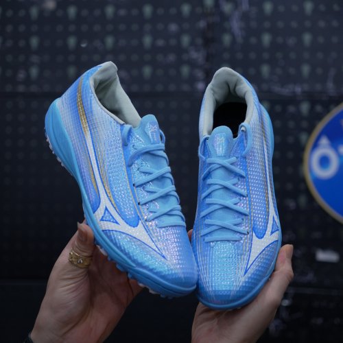 Giày Đá Bóng Mizuno Alpha 3 Pro XANH TRẮNG