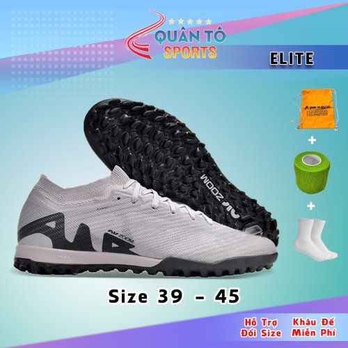 Giày Bóng Đá Mercurial Vapor 15 Elite TF Xám Xi Măng