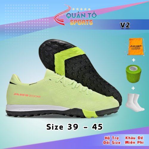 Giày Bóng Đá Mercurial Vapor 16 Academy V2 TF Xanh Lá Chanh