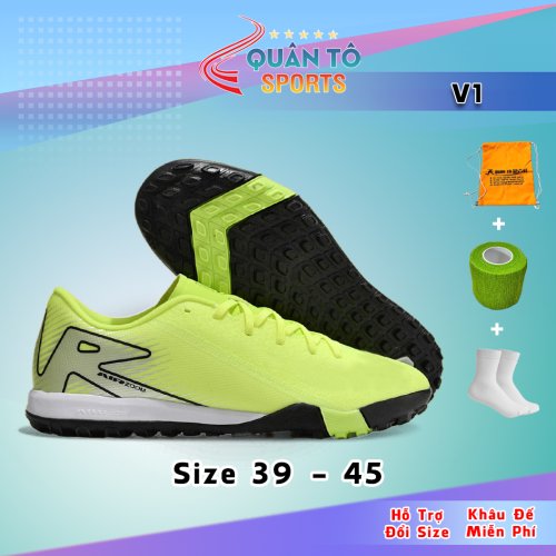 Giày Bóng Đá Mercurial Vapor 16 Academy Đế Đệm TF Xanh Chuối