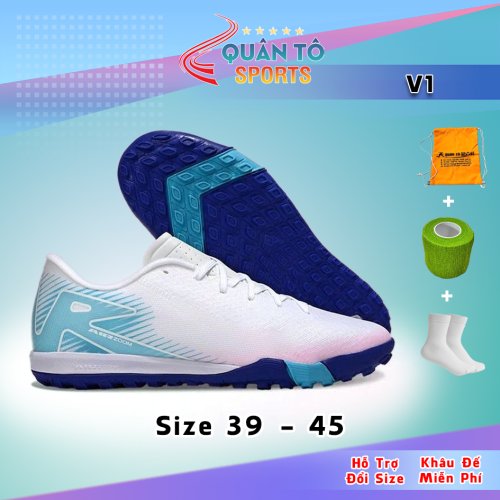 Giày Bóng Đá Mercurial Vapor 16 Academy TF Trắng Hologram