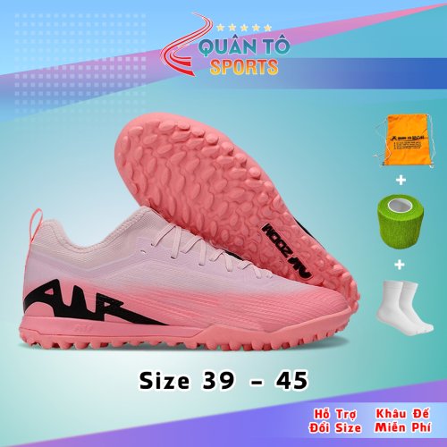 Giày Bóng Đá Mercurial Vapor 15 Pro Cổ Lửng TF Euro 24 Hồng