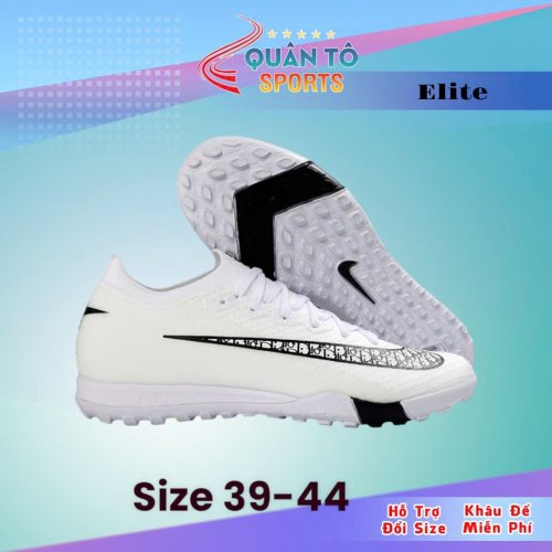 Giày Bóng Đá Nike Mercurial Vapor 16 Elite Dior Trắng Đen TF