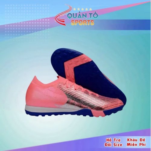 Giày Bóng Đá Mercurial Vapor 16 Elite Vini JR Hồng Xám Cổ Lửng