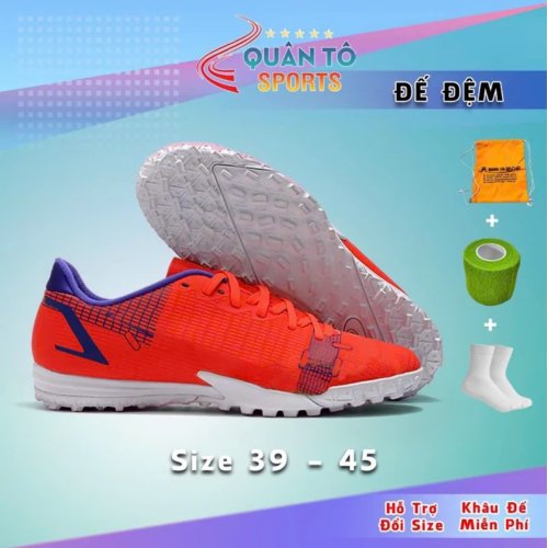 Giày Bóng Đá Mercurial Vapor 14 Academy Bản Đế Đệm TF Đỏ