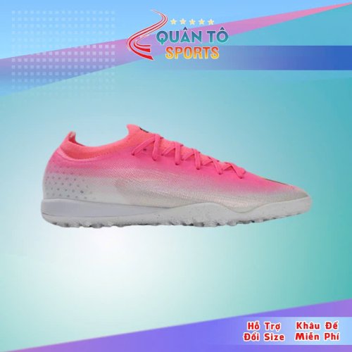 Giày Bóng Đá Mercurial Vapor 17 Elite V1 Hồng Trắng Đế Đệm HQ TF