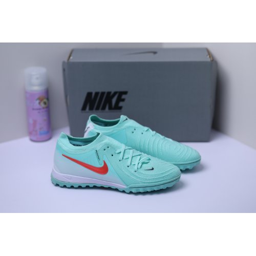 Giày Bóng Đá Nike Phantom GX2 Elite V1 Cổ Lửng TF Xanh Ngọc Vạch Đỏ