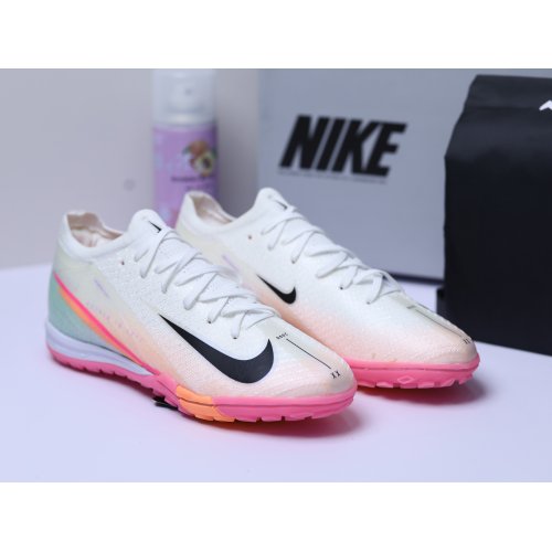 Giày Bóng Đá Trẻ Em Nike Mercurial Vapor 16 Elite V2 Đế Đệm Cổ Lửng TF Trắng Đế Hồng