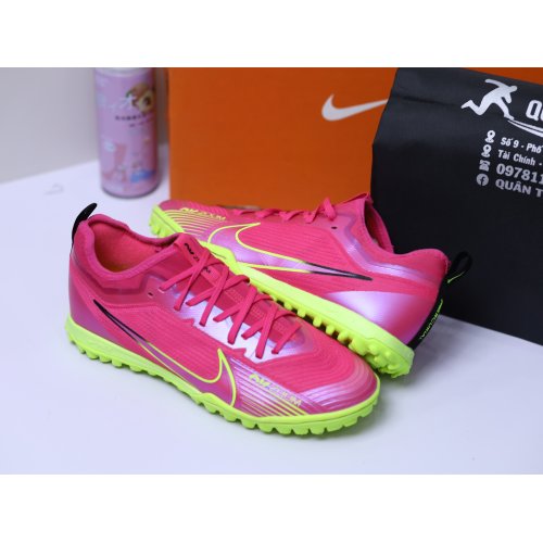 iày Bóng Đá Nike Mercurial Vapor 15 Pro Cổ Lửng HQ TF Hồng Vạch Đen