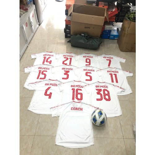 Đơn Áo Không Logo Trắng Đơn Vị Phòng Cháy Chữa Cháy