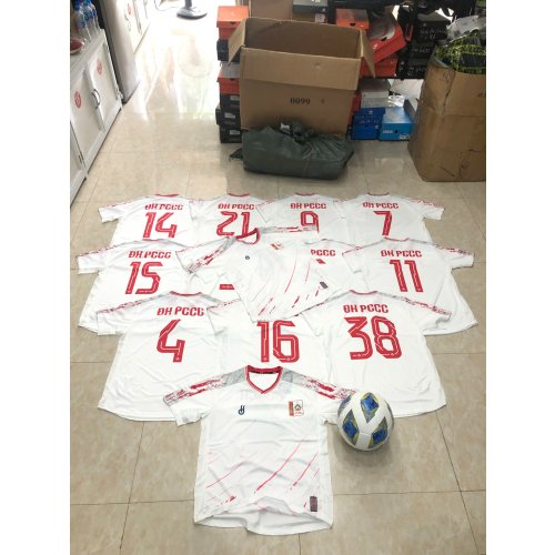 Đơn Áo Không Logo Trắng Đơn Vị Phòng Cháy Chữa Cháy