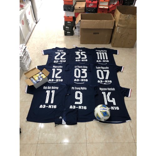 Đơn Áo Không Logo Mikal Xanh Lớp A3-K16