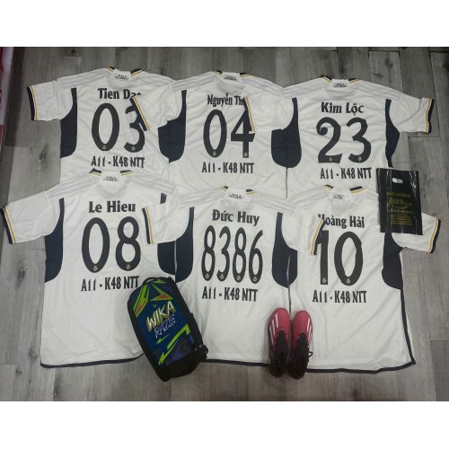 Đơn áo Lớp A1-K48 NTT - Áo real Trắng fake Thái
