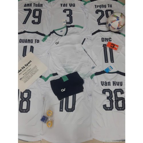 Đơn Áo CV Trắng Xanh