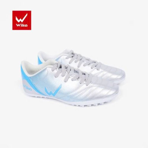 Giày Bóng Đá Trẻ Em Wika Ultra 5 Bạc Xanh