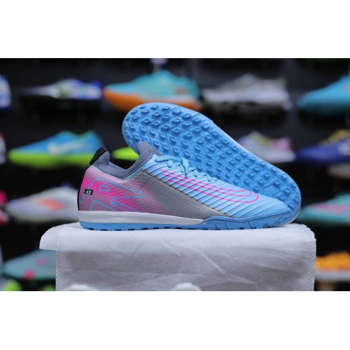 Giày Bóng Đá Trẻ Em VN Nike Vapor 16  TF Cổ Lửng Xanh Gót Hồng