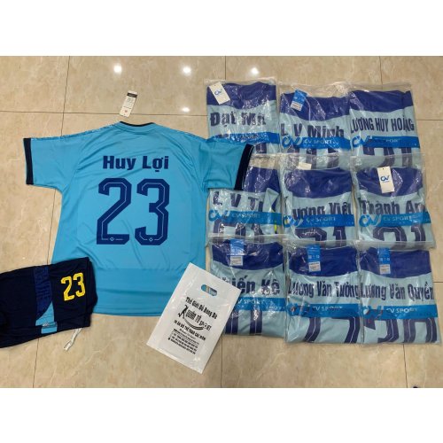 Đơn Áo FC Điện Nước Hảo Loan Mikal Xanh