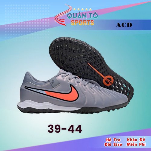 Giày Bóng Đá Tiempo 10 Academy HQ Xám Cam .